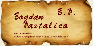 Bogdan Mastalica vizit kartica
